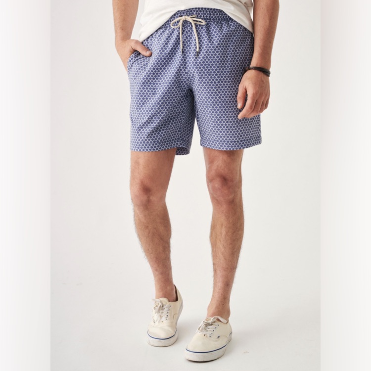 Faherty Beacon Swim Trunk Fish Scale Batik